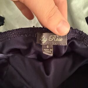 Lily rose high low dress only wore once. Padded size small